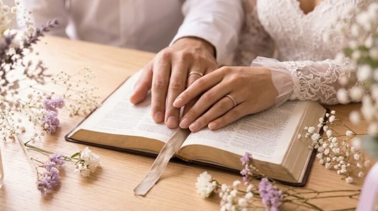 ¿Cómo es la ceremonia de una boda cristiana?
